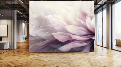 Soft purple floral abstract background Wall mural