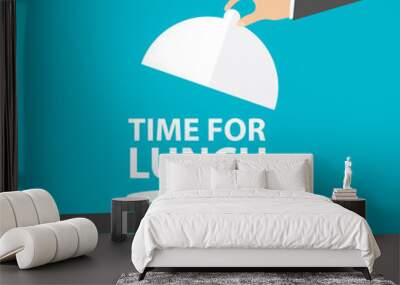 Time for lunch, vector Wall mural