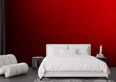 Abstract black and red gradient background Wall mural