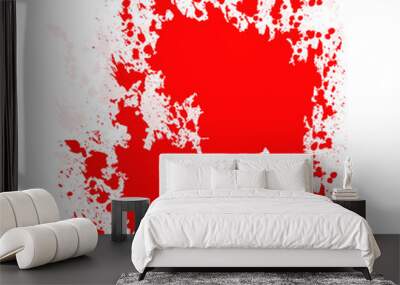 Abstract painted ink and watercolor,color splatter for use in brushes or background for abstract creative work in many kind of pattern isolated on white background Wall mural