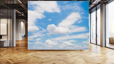 Cloudy blue sky Wall mural