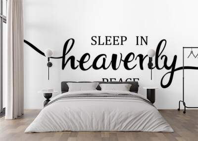 Vector sleep in heavenly peace Wall mural