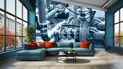 set of two water pumps Wall mural