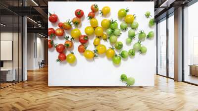 tomatoes on white background 2 Wall mural