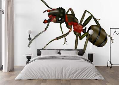 ant white background Wall mural