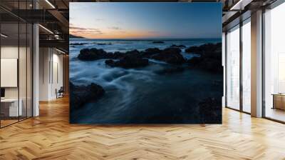 sunset over the sea at ninety mile beach Wall mural