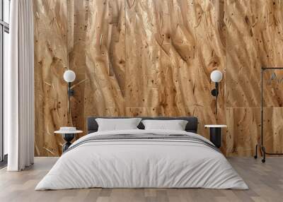 Plywood surface with natural pattern, wood grain texture background. Wall mural