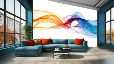 abstract futuristic background, isolated on a transparent background, generative ai Wall mural