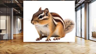 chipmunk isolated on transparent background Wall mural