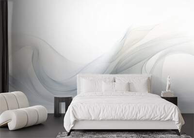 harmonious patterns swirling in an abstract shape isolated on a transparent background, generative ai Wall mural