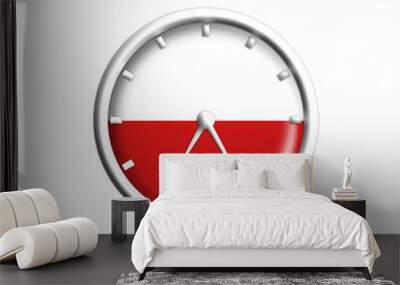 polish clock Wall mural