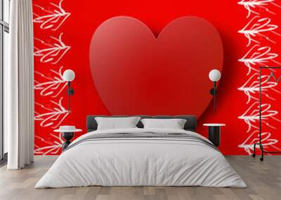 st valentines greetings Wall mural