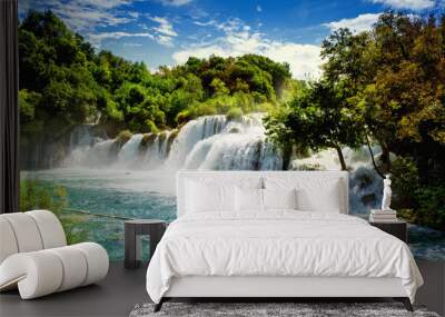 Waterfalls Krka Wall mural