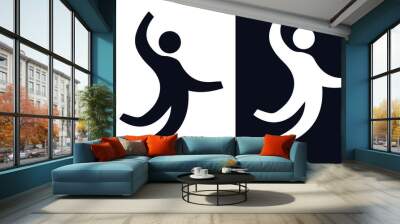  Active lifestyle people and vitality vector icon set Wall mural