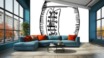 american football ball Wall mural