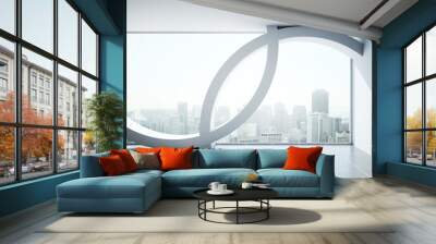 abstract modern interior Wall mural