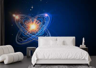 Atom backdrop Wall mural