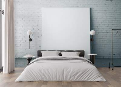 Blank poster in room Wall mural