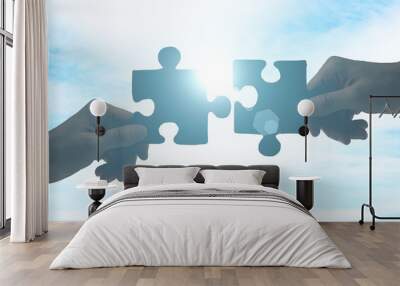 Concept of partnership Wall mural