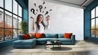 Confusion concept Wall mural