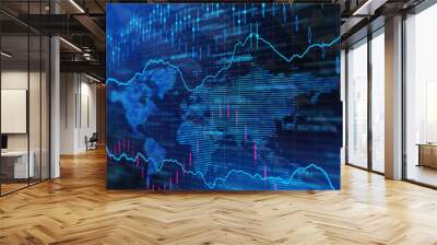 Creative forex background Wall mural