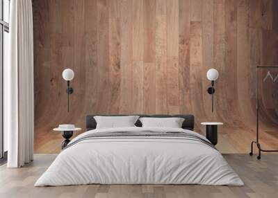 Curved wooden background Wall mural