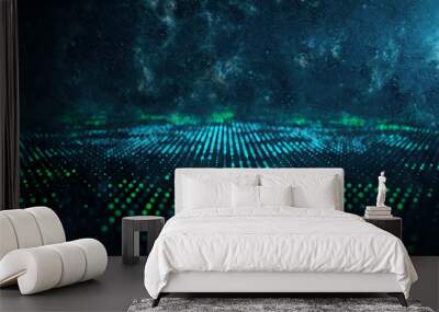 Digital space liquid backdrop Wall mural