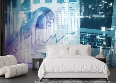 Economy and trade concept Wall mural