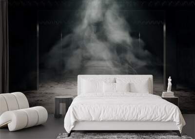 Grungy dark interior Wall mural