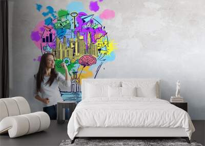 Idea concept Wall mural