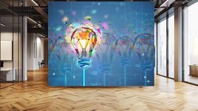 Innovation and creativity concept Wall mural