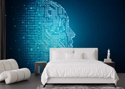 Technology and engineering concept Wall mural