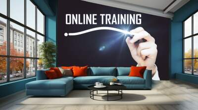 Train online concept Wall mural