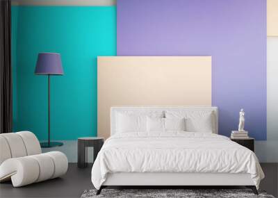 Vibrant empty interior Wall mural