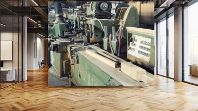 old woodcraft machine  Wall mural