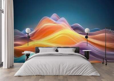 Abstract background with sand dunes and a desert location Wall mural