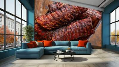 Smoked Babyback Ribs Wall mural