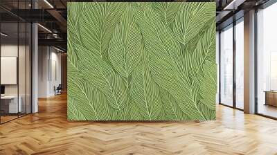 Leaf Pattern Background. Generative AI Wall mural