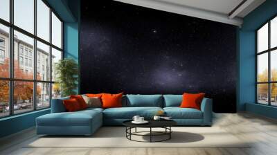 360 degree equirectangular projection space background with nebula and stars, environment map. HDRI spherical panorama Wall mural