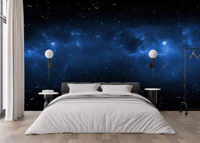 360 degree space nebula panorama, equirectangular projection, environment map. hdri spherical panora Wall mural