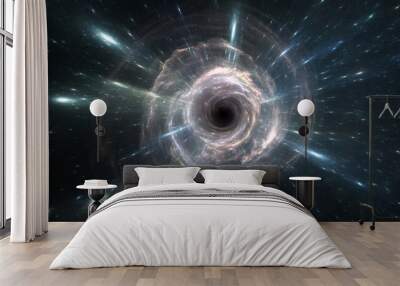 Time warp, traveling through space and time Wall mural