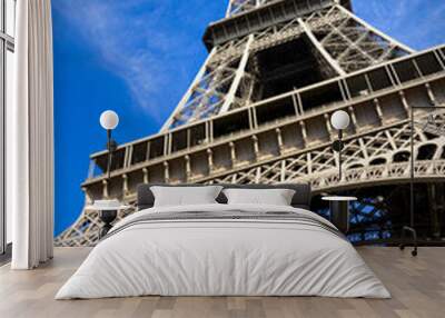 close view on the eiffel tower Wall mural