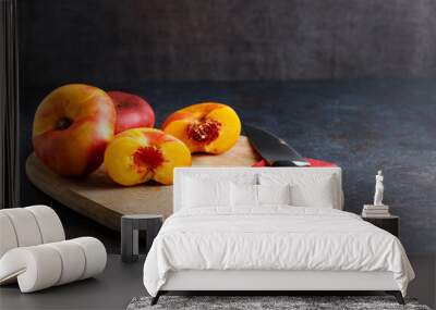 platerina fruit a stone fruit. Wall mural