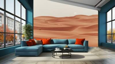 Sand texture during sunrise, Sahara Desert Merzouga, Morocco landscape oriented Wall mural