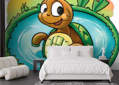 Tom the turtle  Wall mural