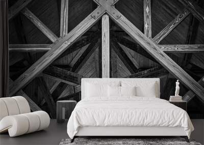 Wood Framing Wall mural