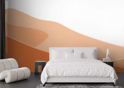 Desert landscape illustration Wall mural