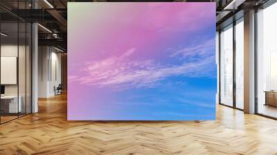 Colorful clouds in the sky, Fantastic sky and colorful clouds, C Wall mural