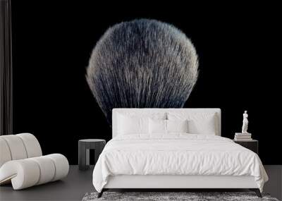 Make up brush on black background. Wall mural