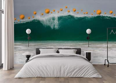 The second corona wave is approaching us Wall mural